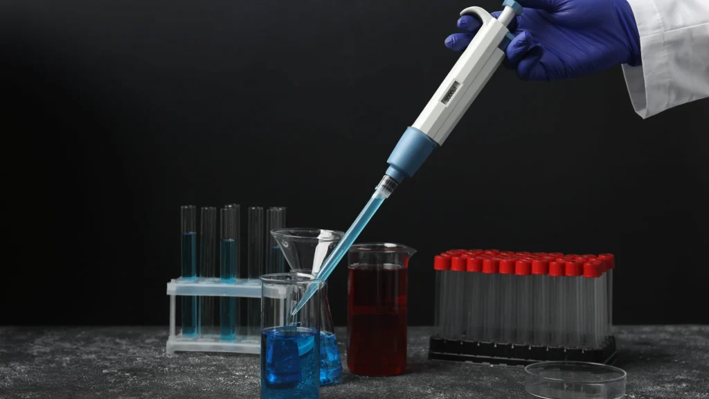 Magnésium et testostérone analyse en laboratoire Matériel de laboratoire utilisé pour analyser les effets du magnésium