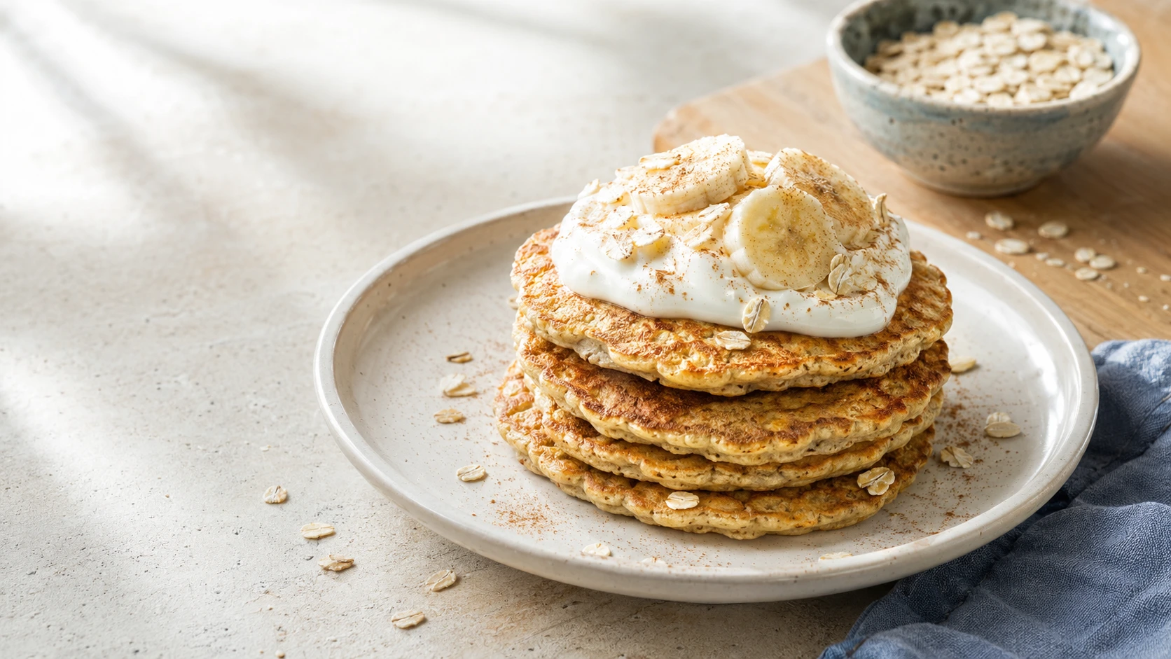 Crêpes protéinées à l’avoine – Petit-déjeuner complet