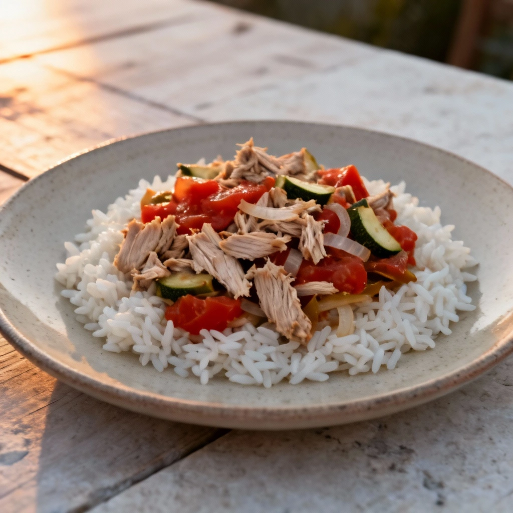 ALT Riz au thon et légumes, dîner Alpha équilibré et digeste pour le soir