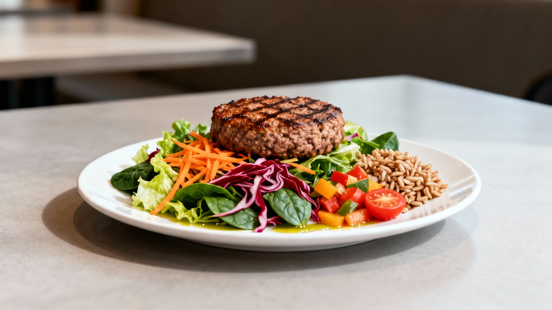 🥗 Salade Alpha 4 — Bœuf & Légumes Croquants (avec riz)